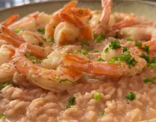 Risoto Imperial de Camarões